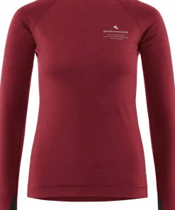 Online Klättermusen Women's Fafne Crew Dark Russet