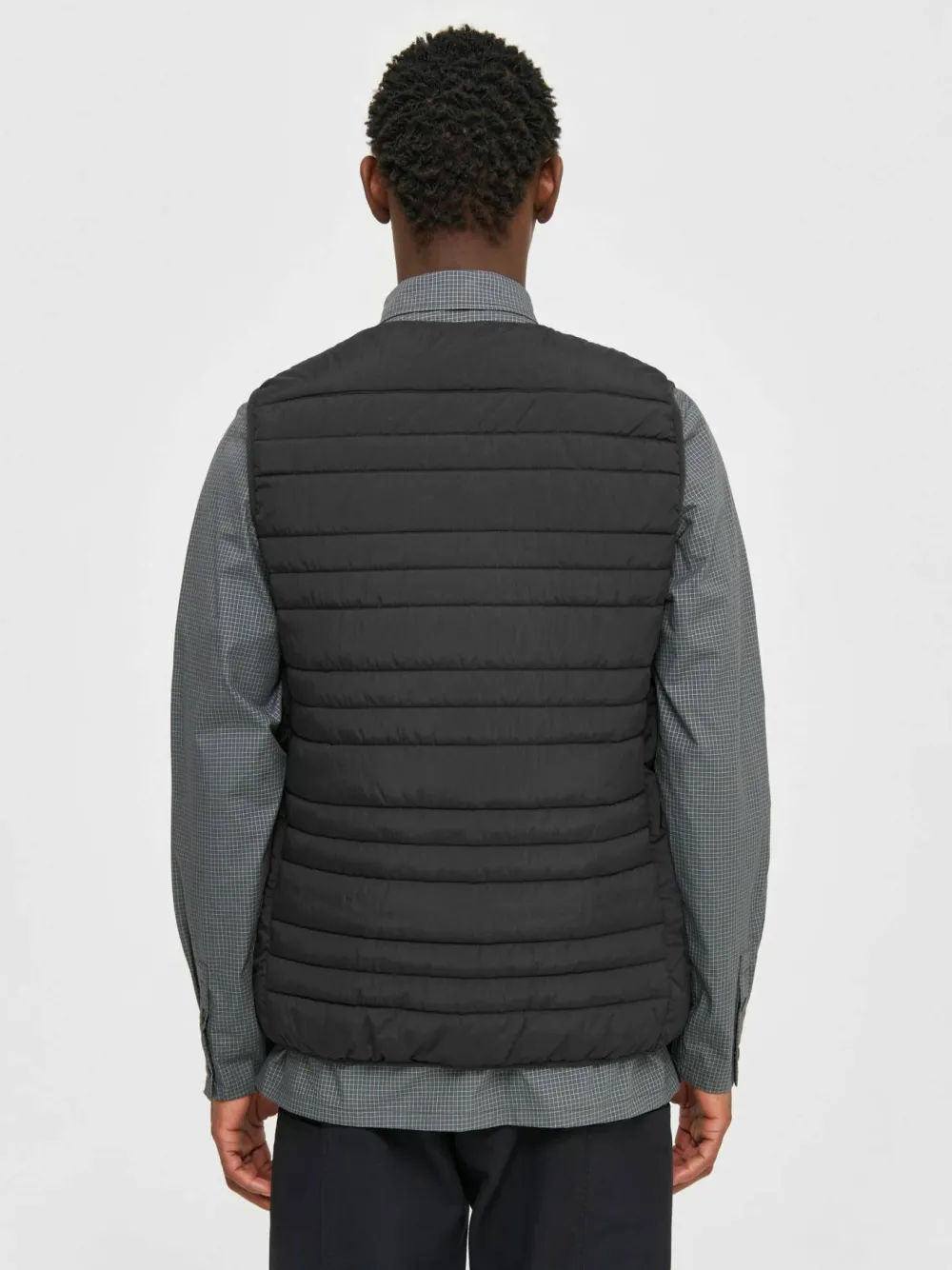 New Knowledge Cotton Apparel Men's Go Anywear™ Quilted Padded Zip Vest Black Jet