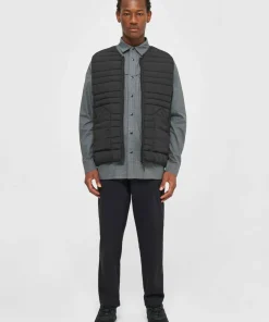 New Knowledge Cotton Apparel Men's Go Anywear™ Quilted Padded Zip Vest Black Jet