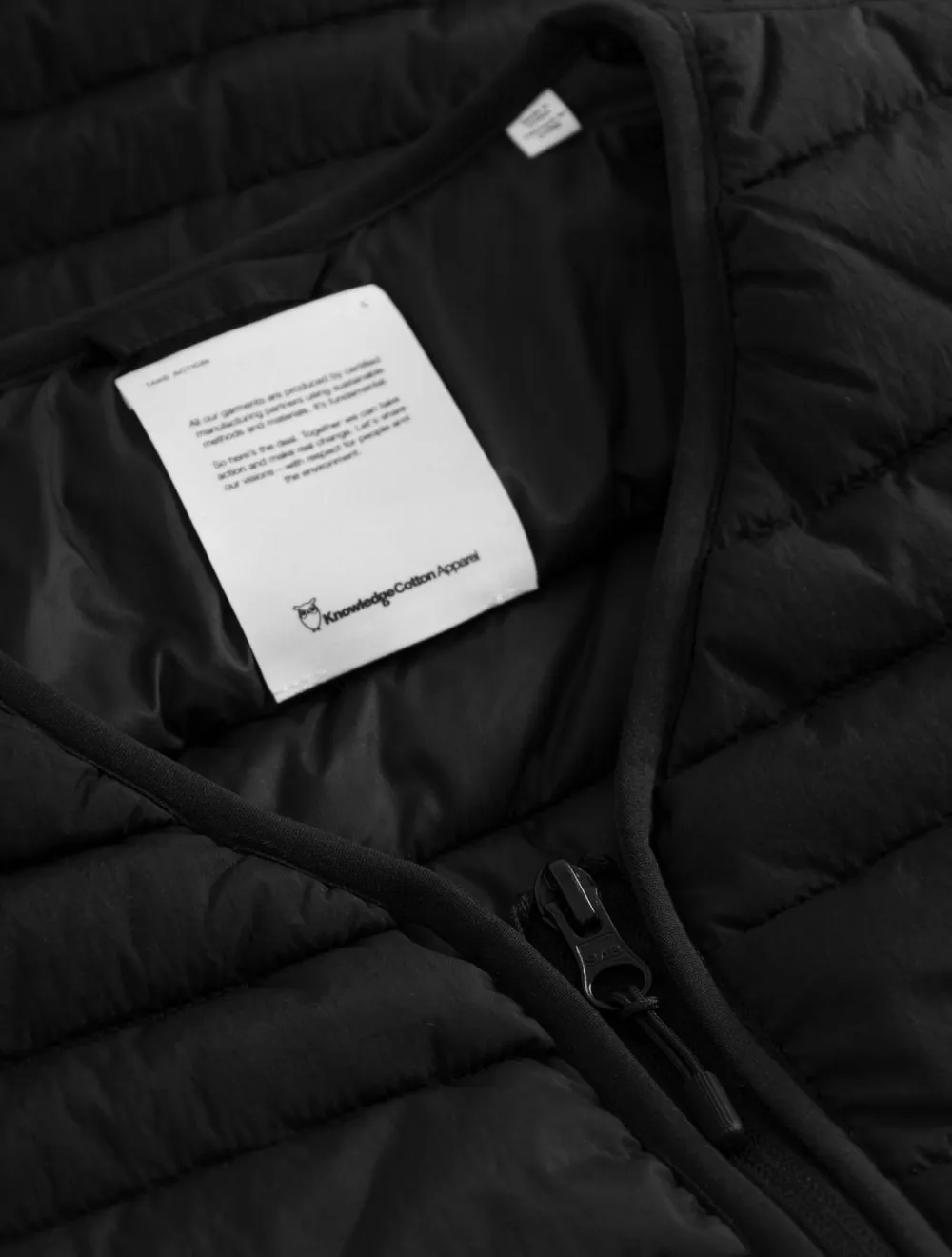 New Knowledge Cotton Apparel Men's Go Anywear™ Quilted Padded Zip Vest Black Jet