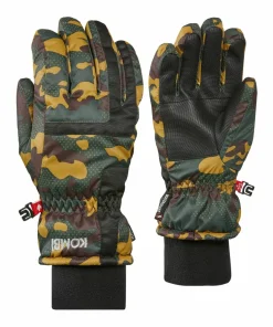 Hot Kombi Juniors' Tucker Gloves GREEN CAMO