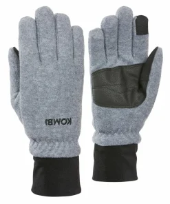 New Kombi Men's Windguardian Fleece Gloves HEATHER GREY