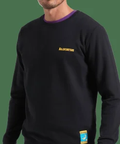 La Sportiva Men's Climbing On The Moon Sweatshirt Nero/Giallo