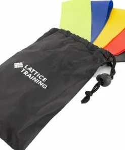 Clearance Lattice Training Resistance Band 5 Pack Multi Colour