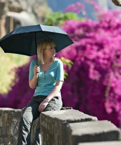 Lifeventure Trek Umbrella Black Sort