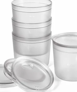 Light My Fire Tumbler with snap lid short 4-pack Transparent