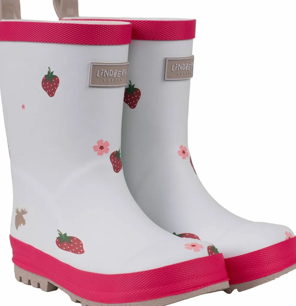 Sale Lindberg Kids' Sjövild Rubber Boot White/Pink