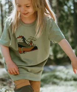 New Lundhags Juniors' Fulu Climbing T-Shirt Lichen