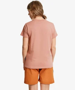 Outlet Lundhags Women's Järpen Logo T-shirt Stone Pink