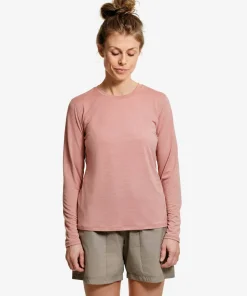 Sale Lundhags Women's Tived Long Sleeve T-shirt Stone Pink