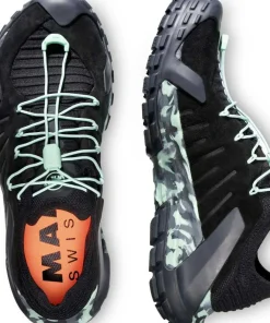 Clearance Mammut Women's Hueco II Low GORE-TEX black-neo mint