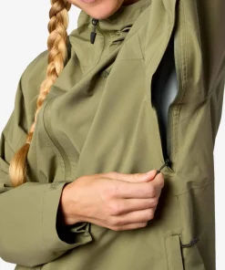 Hot Marmot Women's Precip Evo Flex Jacket Olive Grove