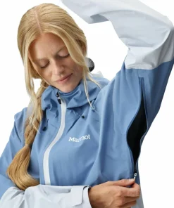 New Marmot Women's Seeker Goretex Jacket Rain Cloud/Vapor