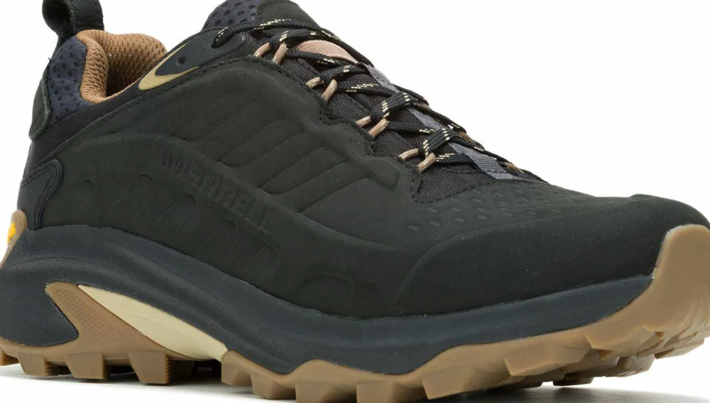 Clearance Merrell Men's Moab Speed 2 Leather Waterproof Black