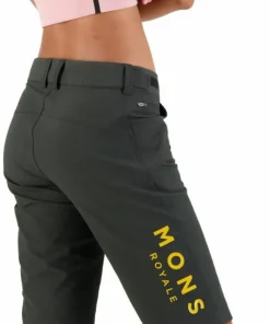 Online Mons Royale Women's Momentum 2.0 Bike Shorts Black/Gold Black / Gold