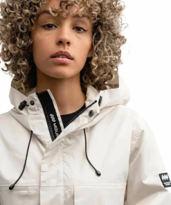 Outlet Mountain Works Unisex Utility Hybrid Rain Jacket Ivory