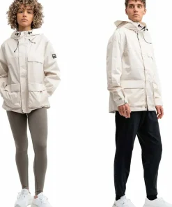 Outlet Mountain Works Unisex Utility Hybrid Rain Jacket Ivory