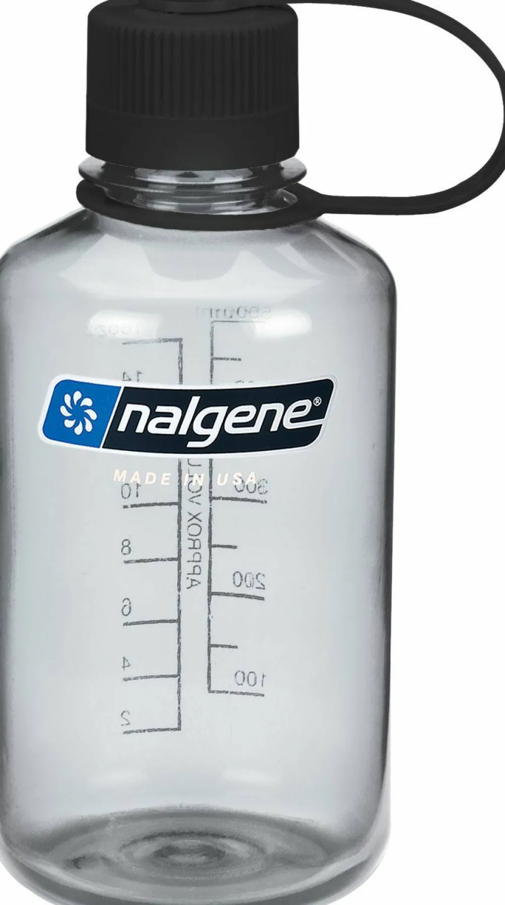 New Nalgene 454ml Narrow Mouth Sustain Water Bottle Gray GREY