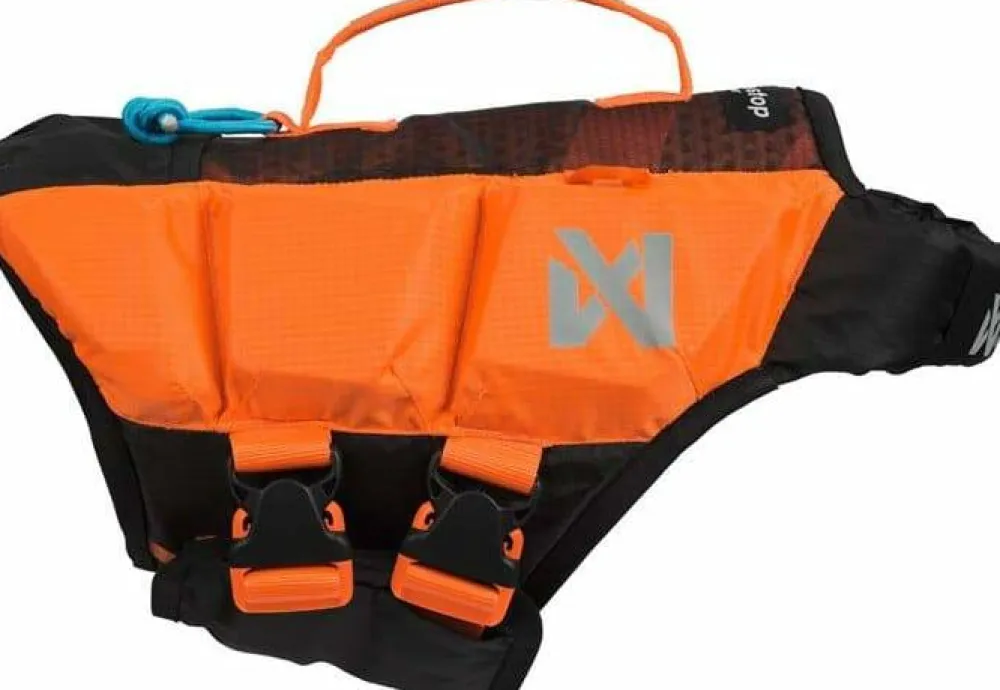 Clearance Non-stop Dogwear Protector Life Jacket Size 5-7 Black/ orange