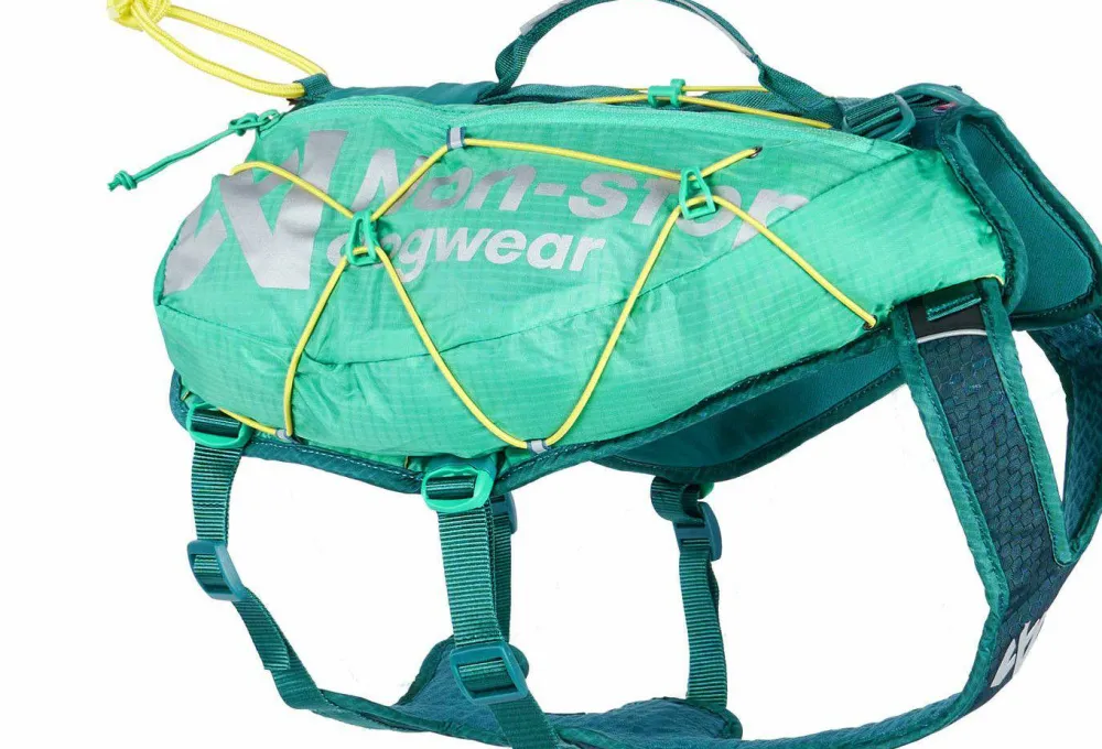 Best Non-stop Dogwear Trail Light Dog Backpack Teal