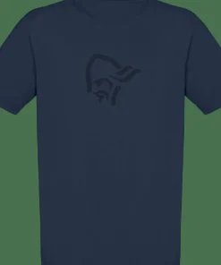 Clearance Norrøna Men's /29 Cotton Viking T-shirt Indigo Night/Sky Captain