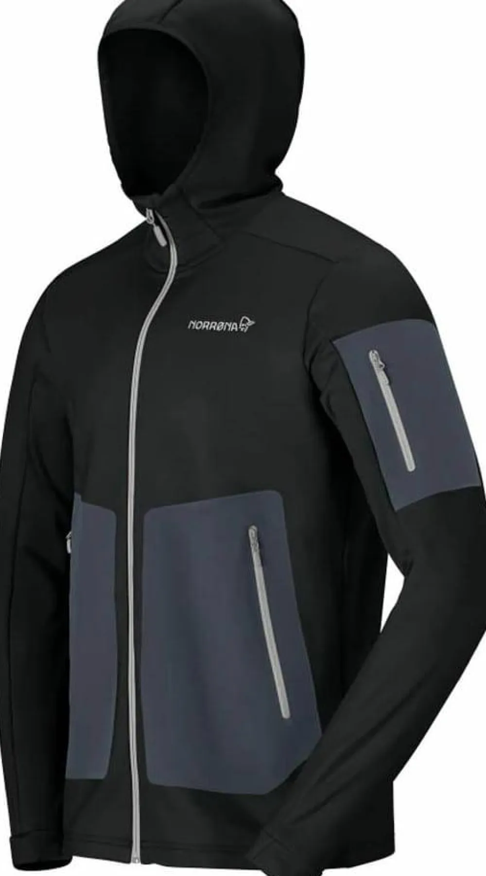 Discount Norrøna Men's Falketind Warm Stretch Hood Black Caviar