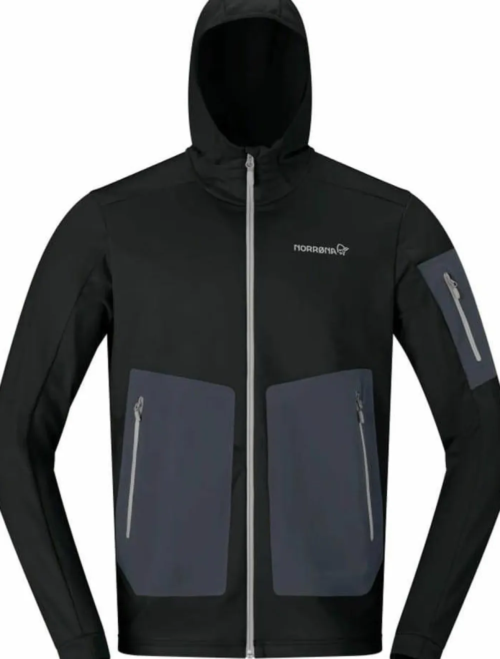 Discount Norrøna Men's Falketind Warm Stretch Hood Black Caviar