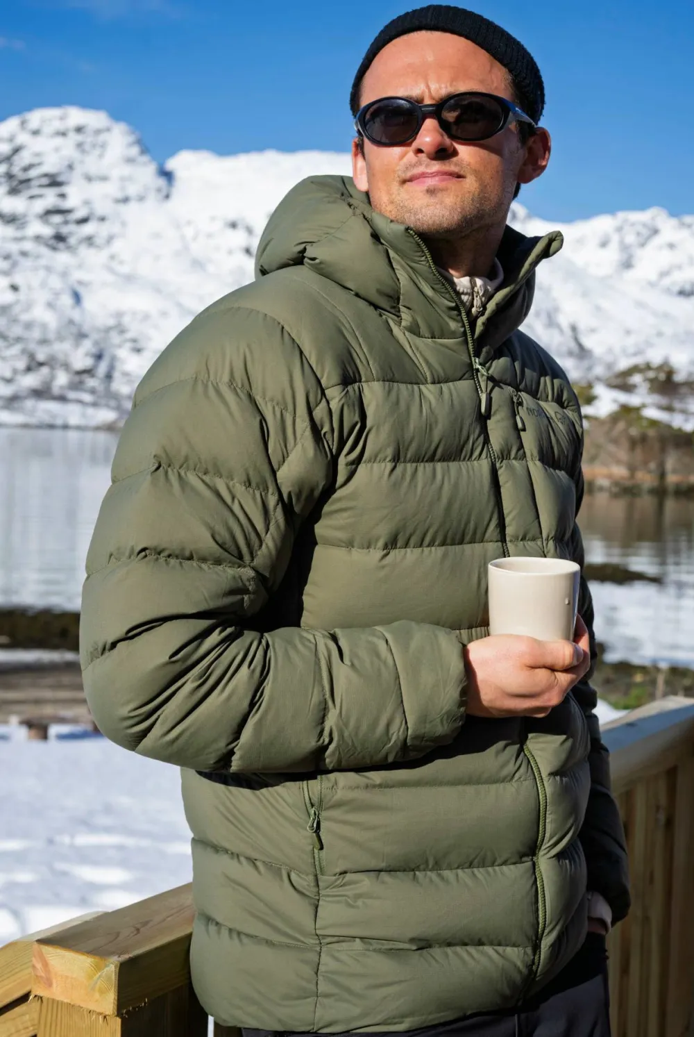 Discount Norrøna Men's Femund Down700 Zip Hood Olive Night