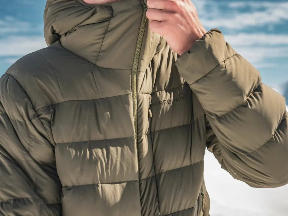 Discount Norrøna Men's Femund Down700 Zip Hood Olive Night