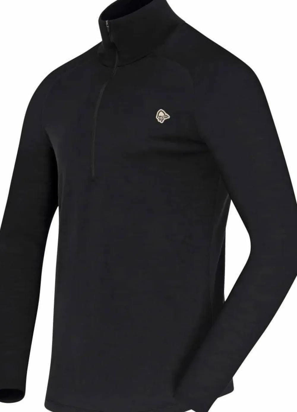 Best Norrøna Men's Femund PureUll Zip Neck Caviar Black