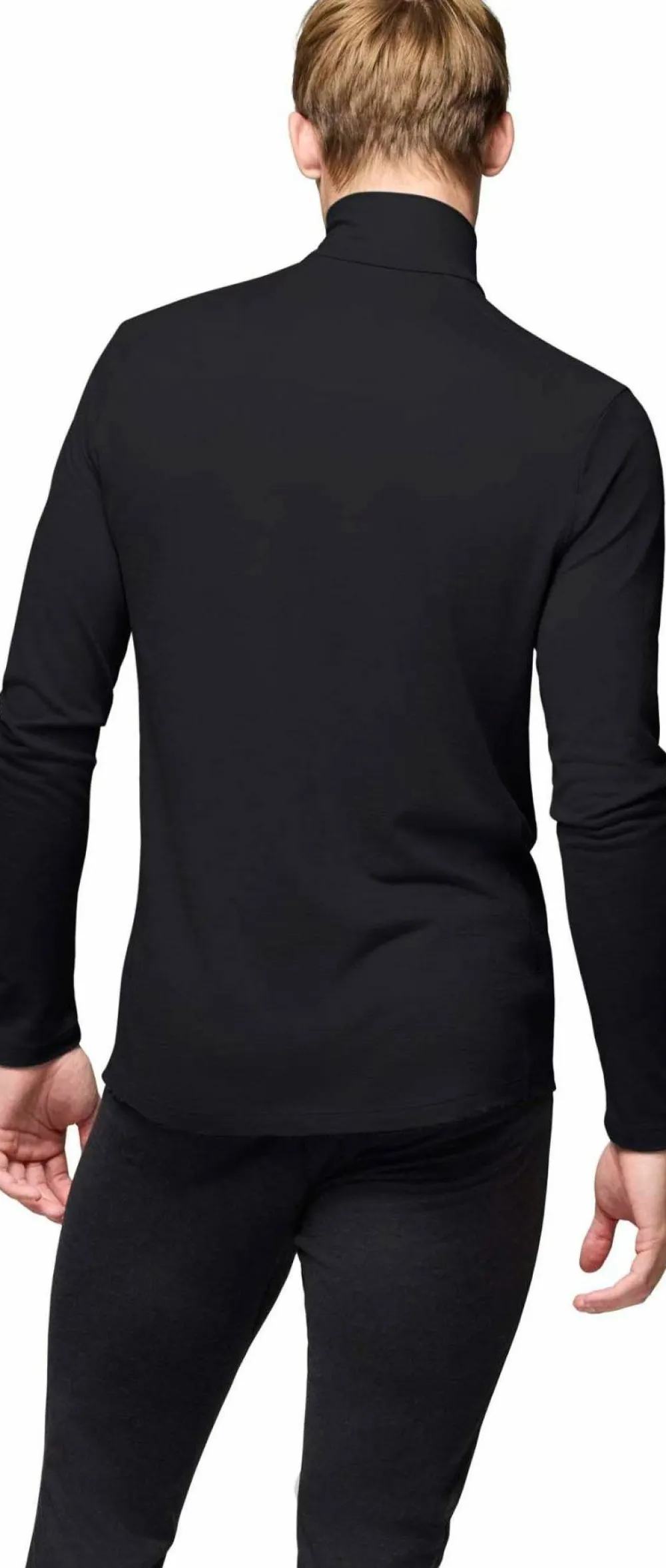 Best Norrøna Men's Femund PureUll Zip Neck Caviar Black