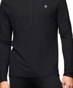 Best Norrøna Men's Femund PureUll Zip Neck Caviar Black