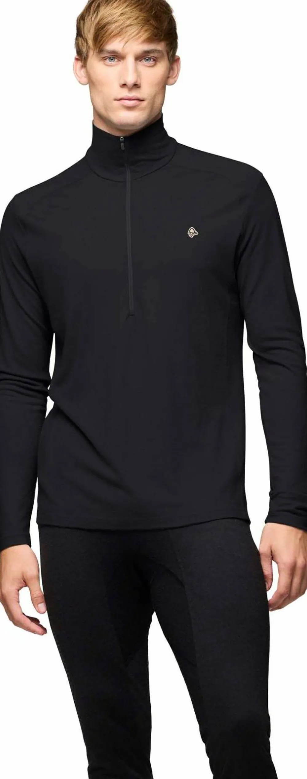 Best Norrøna Men's Femund PureUll Zip Neck Caviar Black