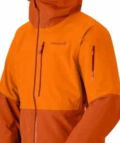 Clearance Norrøna Men's Lofoten GORE-TEX Jacket Gold Flame