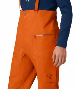Online Norrøna Men's Møre GORE-TEX Salopette Gold Flame