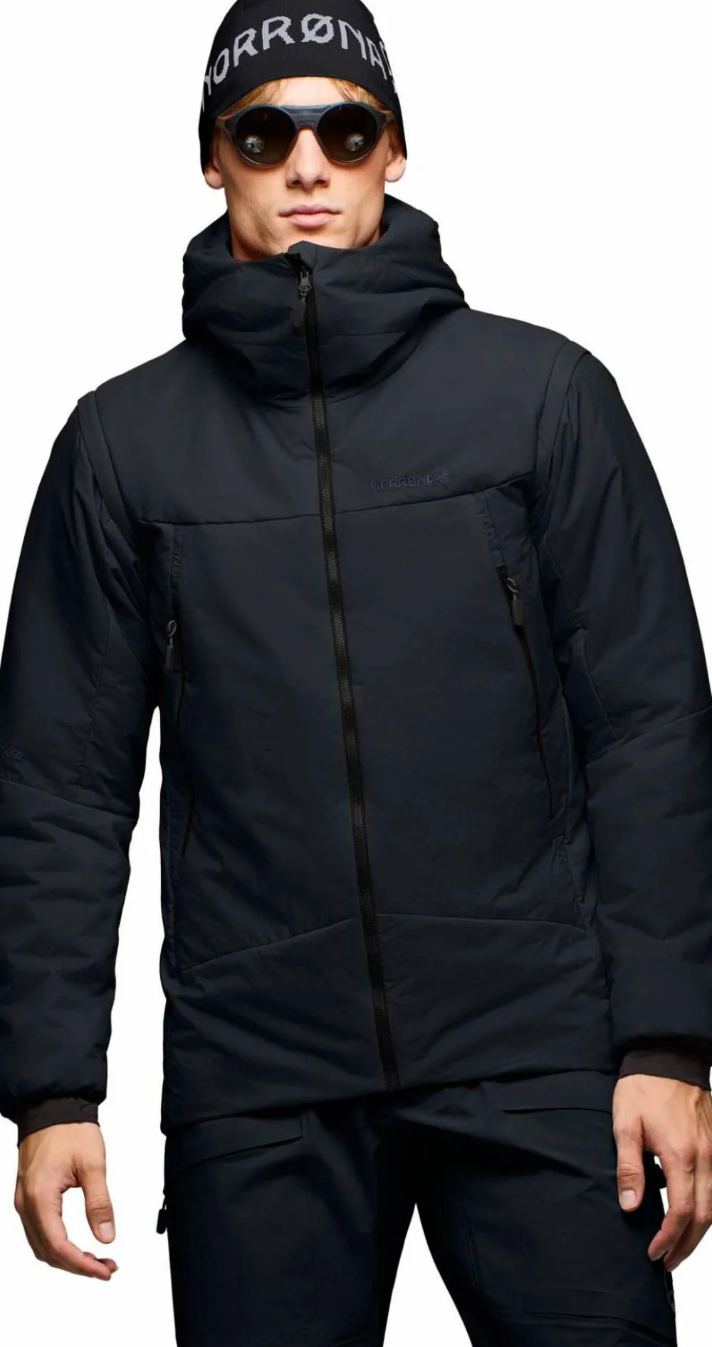 Outlet Norrøna Men's Møre Thermo60 Aero200 Jacket Caviar