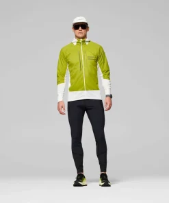 Hot Norrøna Men's Senja Alpha90 Zip Hood Golden Lime/Snow White