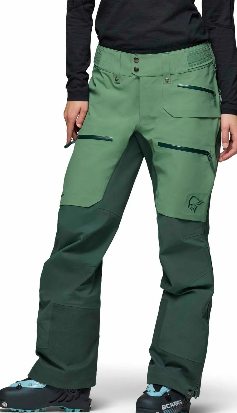 Clearance Norrøna Women's Lofoten GORE-TEX Pro Pants Dark Ivy