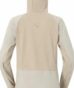 New Norrøna Women's Møre Octa Zip Hood Oatmeal