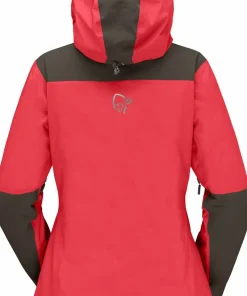 New Norrøna Women's Trollveggen GORE-TEX Pro Light Jacket Watermelon