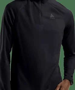 Sale Odlo Men's Mid Layer Essential 1/2 Zip Black - Black