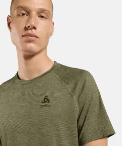Online Odlo Men's T-Shirt Crew Neck S/S X-Alp Pw 115 Guacamole Melange