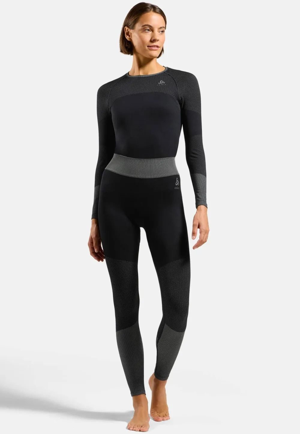 Clearance Odlo Women's Fundamentals Performance Warm Set Long Black