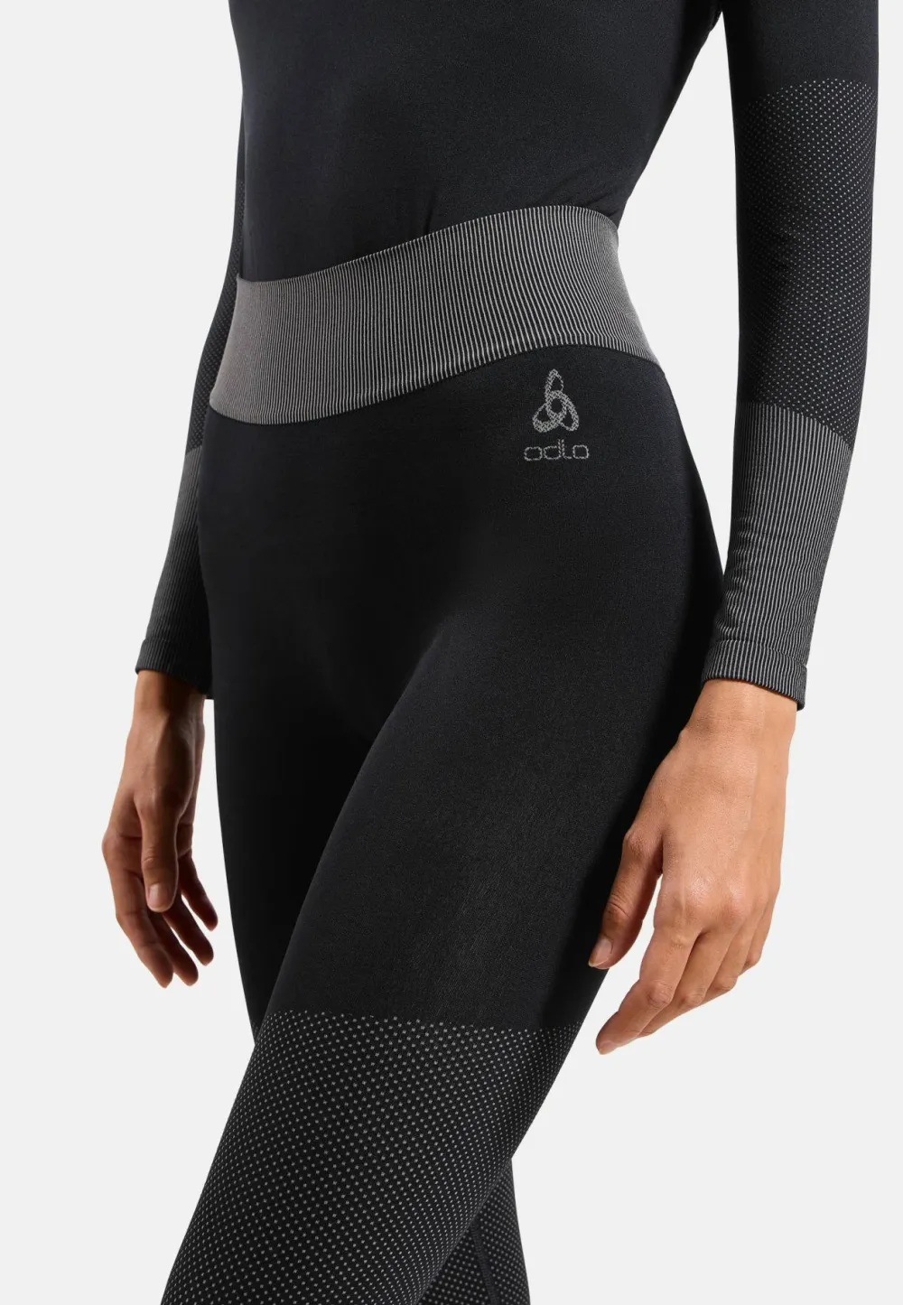 Clearance Odlo Women's Fundamentals Performance Warm Set Long Black