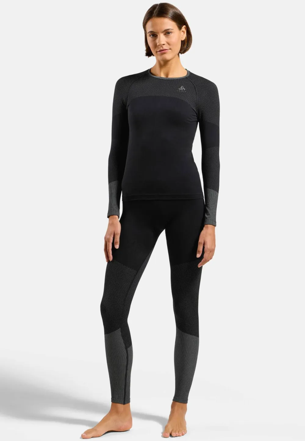 Clearance Odlo Women's Fundamentals Performance Warm Set Long Black