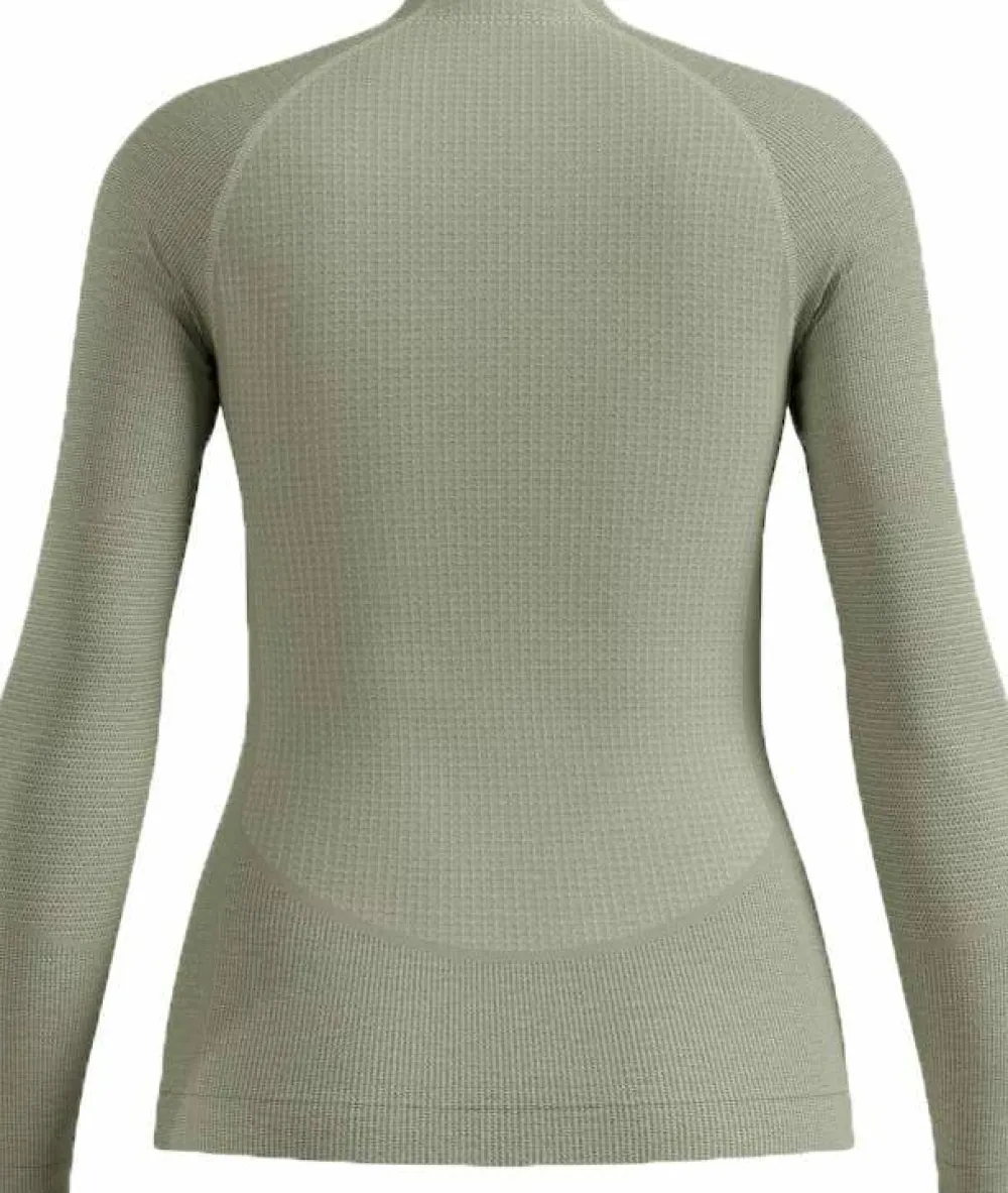 Online Odlo Women's Seamless Performance Wool Base Layer Top Crew Neck Longsleeve Shadow