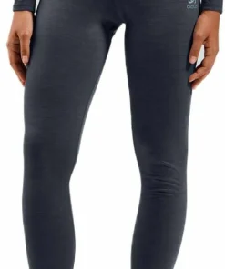 New Odlo Women's Performance Wool 150 Base Layer Bottom Provincial Blue - Dark Sapphire Melange