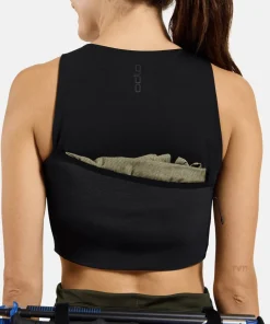 Best Odlo Women's Tank Crop X-Alp Trail Cargo Black