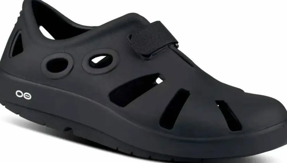 Online OOFOS Unisex Oocandoo Black