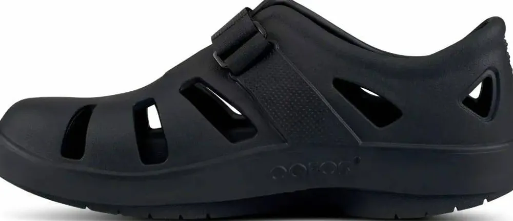 Online OOFOS Unisex Oocandoo Black